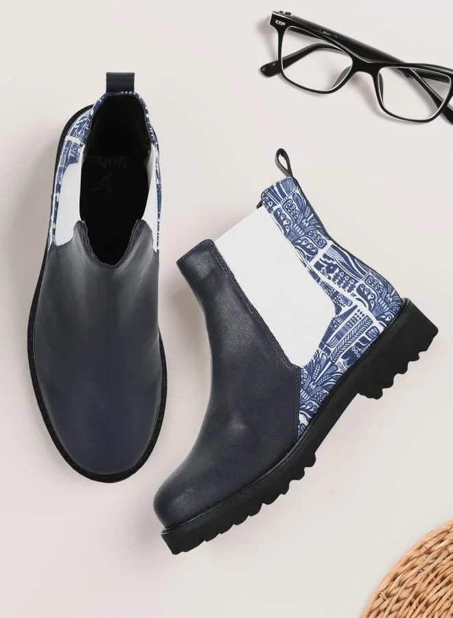 يوهو حذاء بوت خفيف الوزن بطبعة